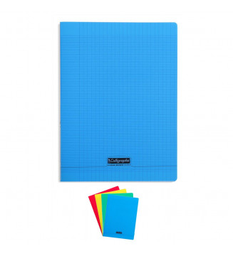 CALLIGRAPHE Cahier piqué polypro 24x32cm 96p séyès 90g Coloris aléatoire - ToutLeScolaire.com