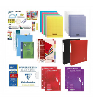 Kit de fournitures scolaires pour collégien·ne de 3ème