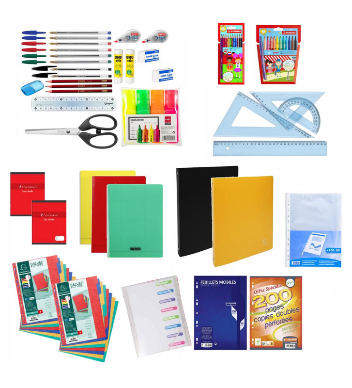 Kit de fournitures pour lycéen·ne de seconde à la terminale