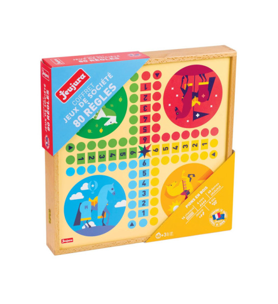 Jeujura- Coffret Classiques Petits Chevaux l'oie Dames marelle-yams-421